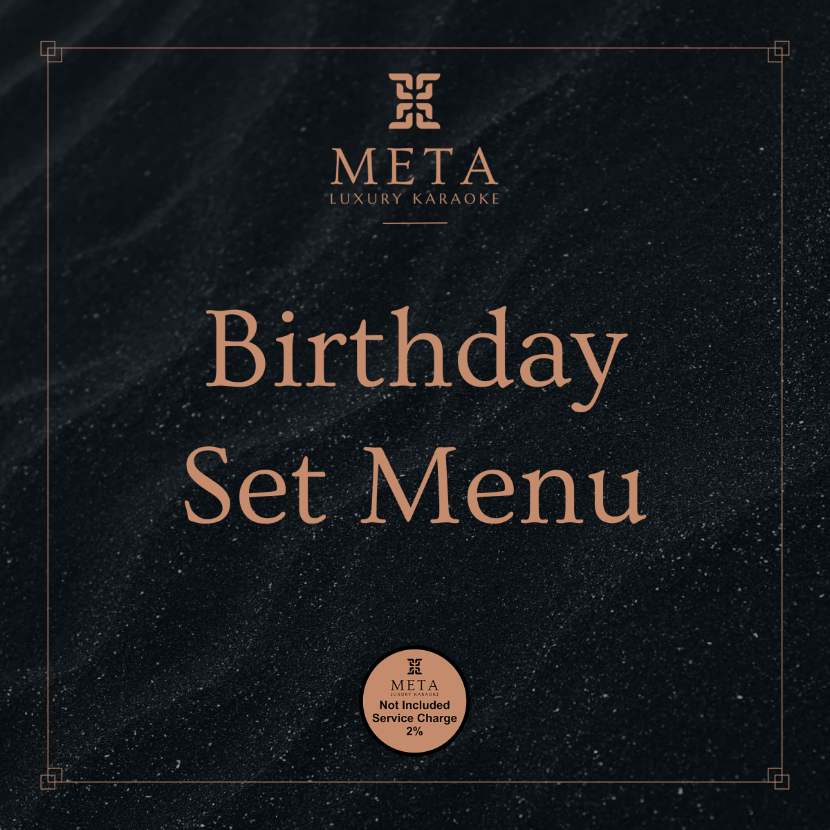 Birthday Set Menu